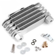 Universal Oil Cooler 5 Rows Aluminum 65ml Durable Motorcycle Engine Radiator For 100-250CC Dirt Moto