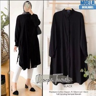 TUNIK WANITA TERBARU FULL KANCING DEPAN MIX RAYON TWILL KEKINIAN
