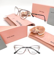 Kacamata Wanita Miu Miu tortoise shell Cat Eye Frame kacamata TR90 Miu Miu dengan gaya Fashion Styli