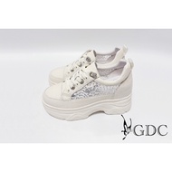 Small Leaf Shoes Shoes (L060 White) [Hot-Selling Praise] GDC Lace Rhinestone Lace-Free Hollow Thick-