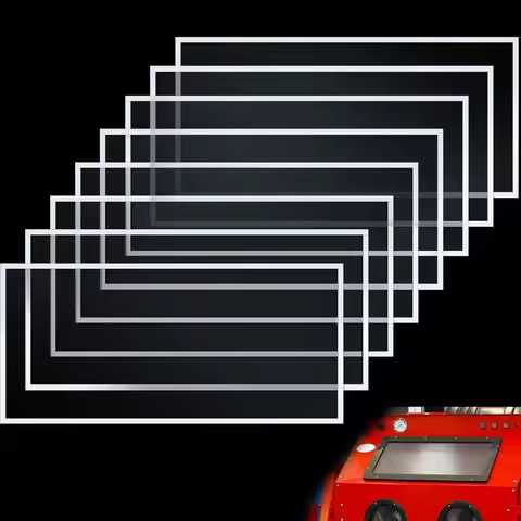 Clear Sandblast Cabinet Lens Protective Film Visibility Multifunctional Sandblasting Film Abrasive B