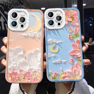 Compatible With Samsung Galaxy J4 J7 J6 J2 Plus Prime 2018 J4+ J6+ Cartoon Oil-Painting Blossoms Case T6