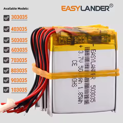 10Pcs/Lot 3.7V 400mAh 303035 Lithium Li-ion Polymer Battery 403035 503035 603035 703035 803035 90303