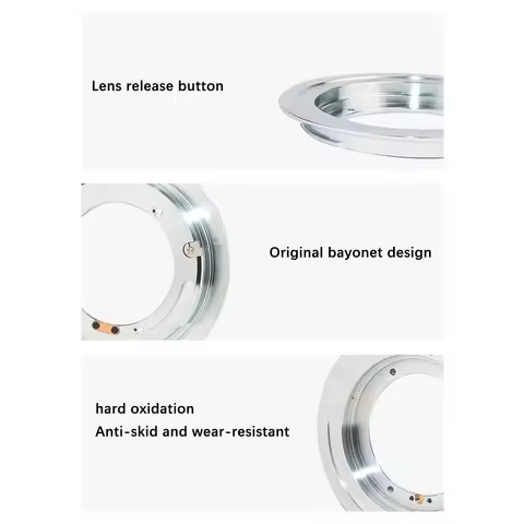 Well Made-QBM-EOS Lens Adapter Ring For ROLLEI Rollei QBM Lens To Canon EOS EF