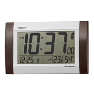 Clock Rhythm Citizen Wall Wall Clock Radio Clock Digital R188 Balcinated Calendar temperature / Humidity display tea CITIZEN 8RZ188-006 24.0 × 14.8 × 3.1cm【Direct From JAPAN】
