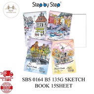 SBS 0164 B5 135G SKETCH BOOK 15 SHEET