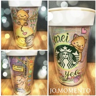 Customised Hand Drawn Starbucks Tumbler