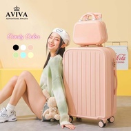 AVIVA Set Bagasi 14/20/24/28 Set Bagasi Bawaan Tangan Roda Serata Kunci Kombinasi Berkapasiti Besar
