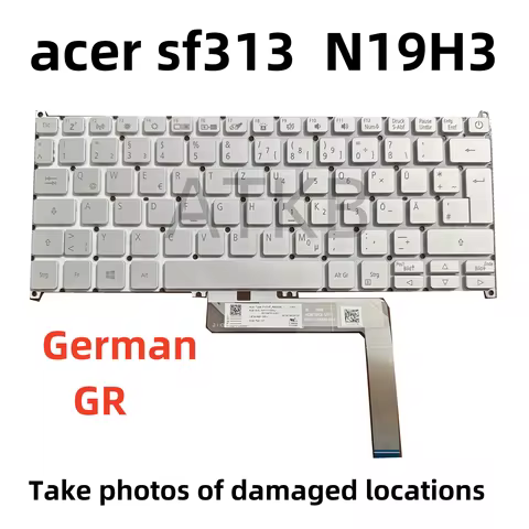 German GR New Laptop Keyboard FOR ACER Swift3 SF313-52-59BE 78W6 77VN SF313-52G-53NT SF313-53-56J7 N