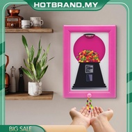[Hotbrand.my] Creative Wall Mount Gumball Machine Fun Framed Candy Machine Vintage Candy Dispenser f