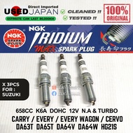 USED Japan NGK Iridium MAX Spark Plug - Suzuki 660 K6A R06A N.A Turbo DOHC 12V for Carry Every Cervo
