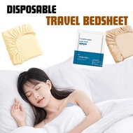 Travel Disposable Bedsheet with Pillow Case and Quilt Cover One Time use Hotel Bed Sheet