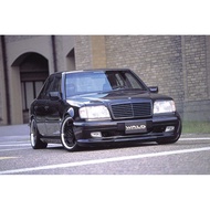 Mercedes w124 wald black bison Fiberglass front bumper bodykit with fog lamp