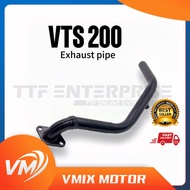 SYM VTS200 EXHAUST FRONT PIPE LONG (STD) EKZOS MUFFLER  VTS 200