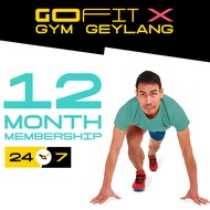 [GoFit-X Gym Geylang] 12 Months Gym Membership Fitness Center  Weight Training HIIT Cardio Best Equi