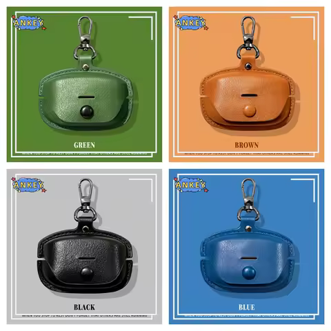 Case for Sony WF-1000XM5 WF-1000XM4 Luxury Leather PU Buckle Dust-proof Earphone Cover Cases 1000XM5