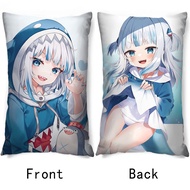 VTuber Gawr Gura Anime Loli Rectangular Pillowcase Half Body Anime Hugging Pillow Cushion