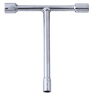 Kunci Shock T  / Kunci T Mini Cr-V 8 10 12 Mm Sock T Chrome Putih Mobil Motor