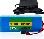 36V 10AH Electric Bicycle Battery For Ebike Drums Electric Bicycle, With 42V 2A Charger And Lithium