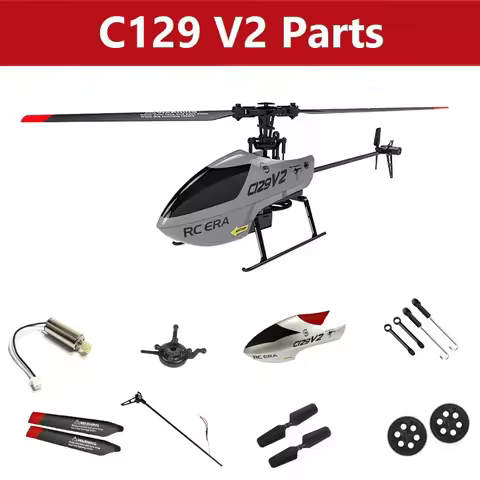 Spare Parts List For RC ERA C129V2 4CH RC Helicopter Canopy Main Frame Gear Motor Blade Receiver Ser