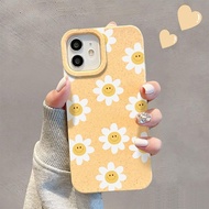 Case Floral Daisy Yellow iPhone 7Plus 8plus 11 13 12 Pro Case 14 15 Pro MAX XR XS