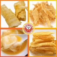 【B mart】Cod Fish Maw Kelembung Ikan 新西兰鳕鱼胶 烘 鱼鳔 鱼漂 桂花鱼 尖肚 花膠 香港石斑花胶 黄鱼花胶卷 鱼胶 南非花胶筒 象牙