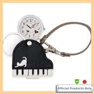 [Fieldwork] Analog Cat Piano Bag Charm Watch with Loupe LW038-1 Ladies Brown