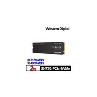 【綠蔭-免運】WD 黑標 SN770 2TB NVMe M.2 PCIe SSD
