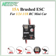 NEEBRC 15A Brushed 2S ESC 5V 1A BEC For 1/24 1/18 Climbing Drift Off-road Mini Car Crawler SCX24 Trx