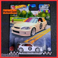 Hot Wheel Honda Civic Type R EK9 Premium 1st Editions White Model 1999 Collections Series EK9 Car Cu