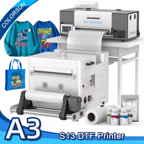 Colorsun A3 DTF Printer XP600 Impresora A3 DTF T-Shirt Printing Machine A3 DTF Printers For T-Shirt 