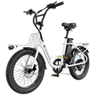 isinwheel U7 Electric Bike for Adults, 750W Peak 20 mph Cargo Ebike Adult Electric Bicycles 55 Miles