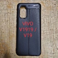 VIVO V19 VIVO V1919 rubber softcase silicone rubber black steady casing