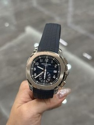 2026/07 New✨ Patek Philippe 百達翡麗 Aquanaut PP 5968g -001 18kt白金 藍面 手雷