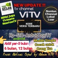 Tanpa Ongkir Vitv 1 Kode 1 Device 3, 6, 12 bulan untuk HP TV Android