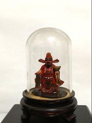 早期手作微塑財神爺藝品/捏麵人精品