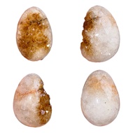 全拋光黃水晶蛋 恐龍蛋晶洞 78號 1入