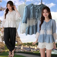 Lace cute flowy blouse