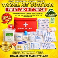 TENT ACCESSORIES CAMPING HIKING EMERGENCY KIT 75PCS SURVIVAL KIT TRAVEL KIT CAR HOME OFFICE BANJIR E