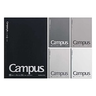 KOKUYO Campus Notebook B5, Dot Ruled B Ruled 5-Colour Pack Grey Tones AM-3CBTNX5-1 Direct From Japan