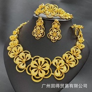 chiang heng jewelleri indian earrings indian jewelleri set Jewelry set Dubai Flower Necklace Earring