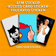 [2 SIDES] 16- , 2 sides ATM skin | Decorative ATM Card Sticker, Apartment Card - Waterproof