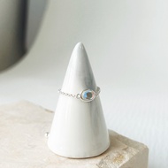 S925 Oval Blue Moonstone | Carina Ring