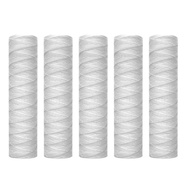 5 Micrometre 10 x 2.5 Inch String Wound Sediment Water Filter Cartridge Whole House Sediment Filtration, Universal Replacement for 10 Inch RO Housing