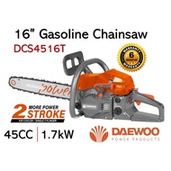Daewoo DCS4516T 16" 2 Stroke Gasoline Chainsaw ( 45CC ) With Guide Bar &amp; Chain