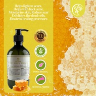 Honey Silky Smooth Natural Shower Gel - Reduce Scar, Anti Aging, Treat Back Acne, Remove Dead Skin C