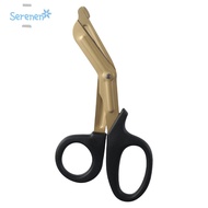 SERENEN Trauma Shears, Stainless Steel 18cm Nurse Scissors, Titanium plating Bandage Scissors