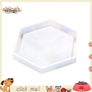 SGW_ Transparent Coasters Ashtray Cement Candle Tray Flower Pot Base Silicone Mold