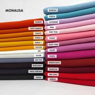 KAIN WOLFIS HARGA JUAL PER 50CM LEBAR 150 | WOLFIS MONALISA POLOS