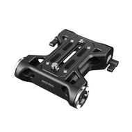NICEYRIG Camera Baseplate with Rosette Mount, 15mm Rod Base Plate Applicable for Sony FS5 FS7 FX9, R